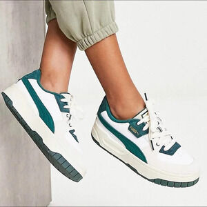 Puma  Cali Dream Ivy League Terry Sneaker White Green Size 7
